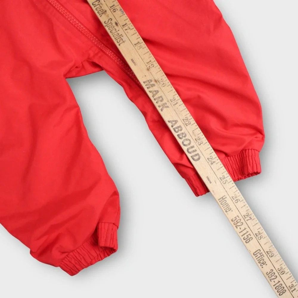 Vintage Nike Team Nebraska Huskers Baby Hooded Windbreaker Suit Red Black‎ 18M
